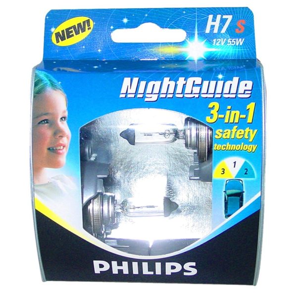 PHILIPS H7 NIGHTGUIDES 12V 55W