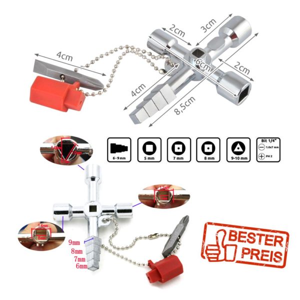 Schaltschrankschlüssel 11 in 1