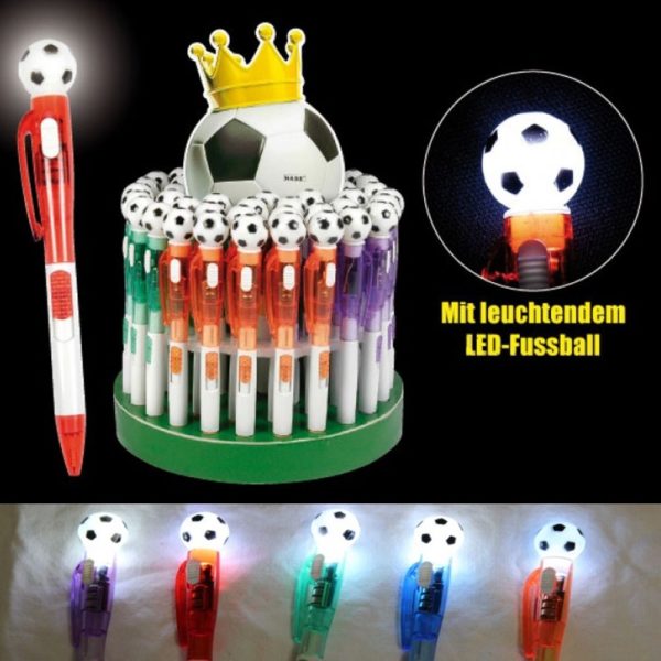 Kugelschreiber mit LED Fussball