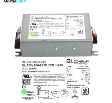 HF Generator Dim QL 85W 200-277V DIM 1-10V GE08523001