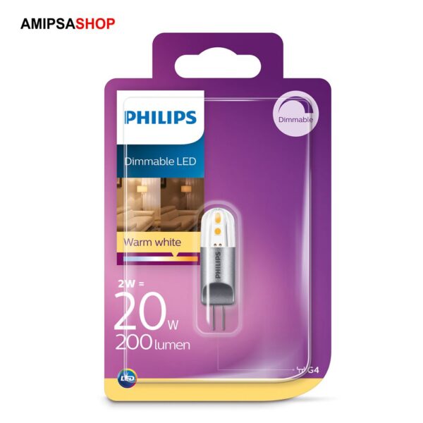 Philips LED 2W-20w warmweiss G4 200 lumen 8718696578636