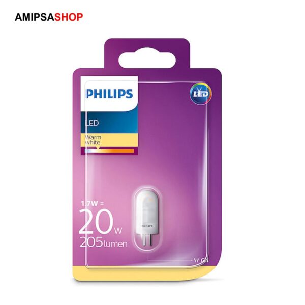 Philips LED G4 1,7W-20W 205lm 2700K warmweiss 8718696793305