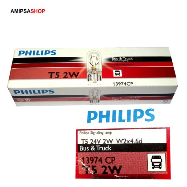 PHILIPS T5 2W 2W 24V 13974CP 10 Stück