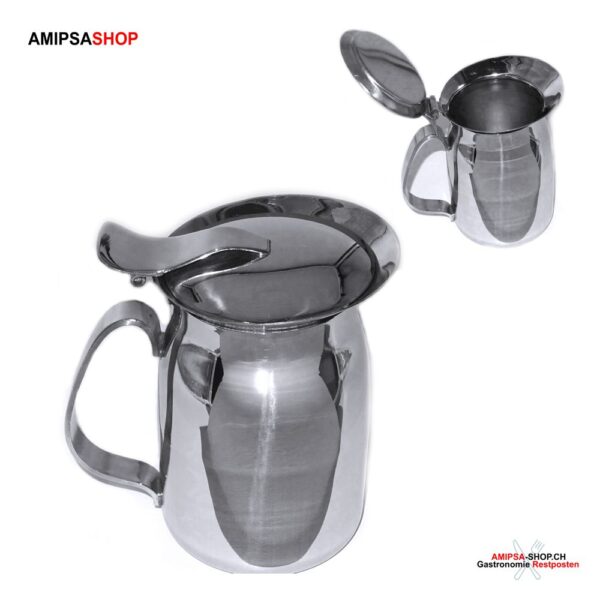 Kaffeekanne Teekanne mit Klappdeckel CNS 0.4L H15cm