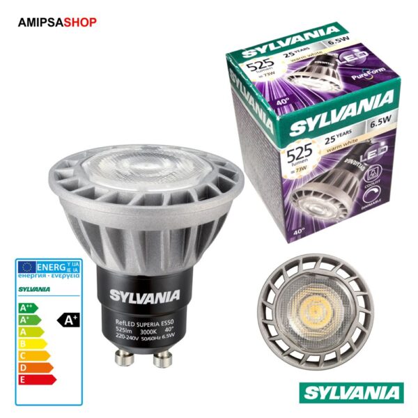 Sylvania RefLED ES50 GU10 DIM LED Lampe 220-240V