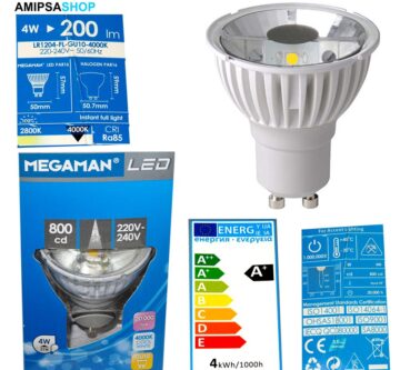 Megaman LED 4W 200lm 4000K 24° GU10 MM27314