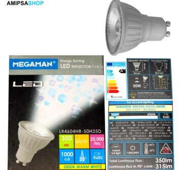 Megaman LED 4W 2800K 35° GU10 MM26512