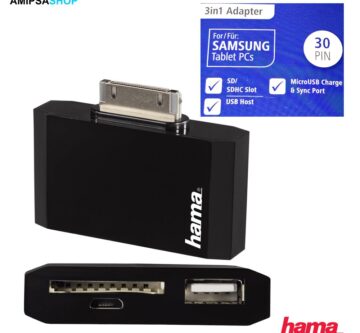 Hama 3-in-1 Adapter für Samsung Tablet-PC (30-polig)
