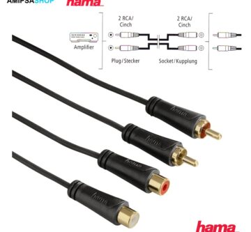 Hama Audio Verlängerungskabel 2 Stecker 2 Kupplungen 1.5 m