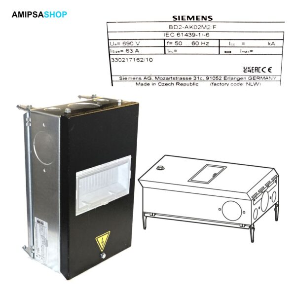 Siemens BD2-AK02M2F Abgangskasten BD2 BIS 63A