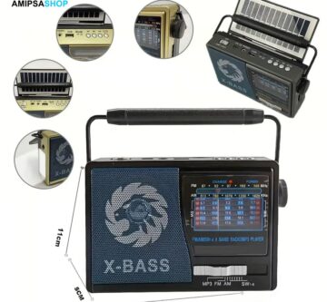 Radio X Bass Solar FM AM SW3 BÄNDER Rundfunk Mit USB TF