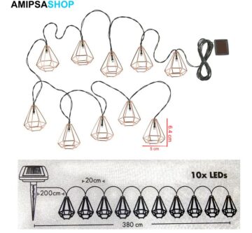 Solar Lichterkette 10-flammig