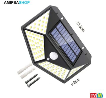 Solarlampe mit Bewegungsmelder 100 LED