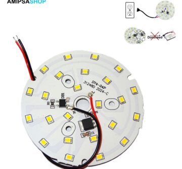 Hochspannung Lichtpaneel 74mm 24 LED 12W AC220-240V