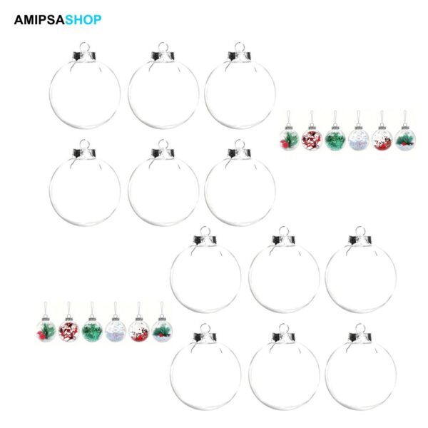 Christbaumkugeln Glaskugeln 3cm 12Stk Transparente leer