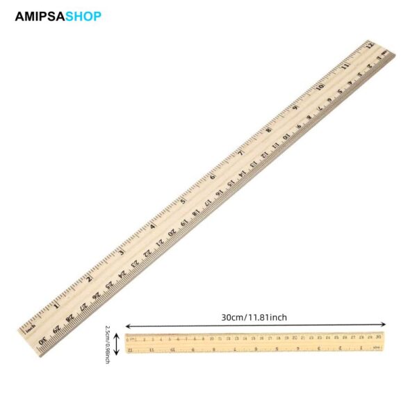 Holzlineal 30 cm 12 inch