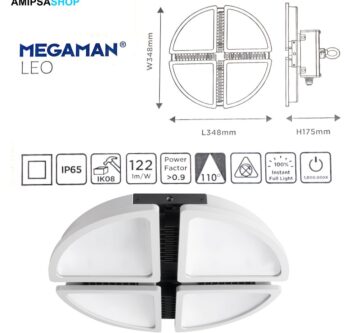 LED Hallenstrahler 90W 11000 Lumen 4000K 110° Megaman MM87031