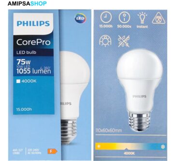 Philips Corepro LEDbulb E27 Matt 10W 1055lm Kaltweiss