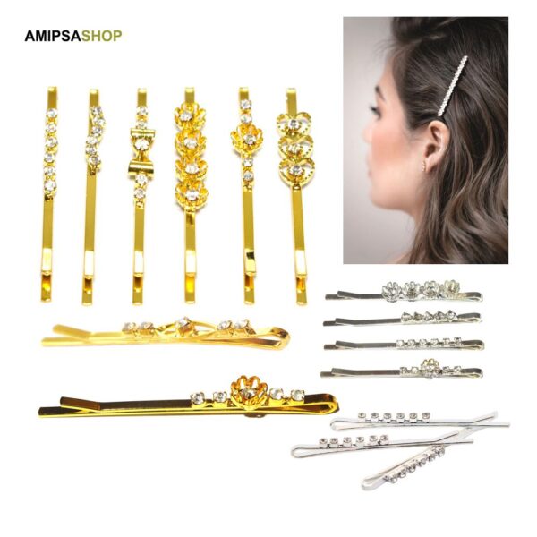 Haarklammern Haarspange  Strass Steine