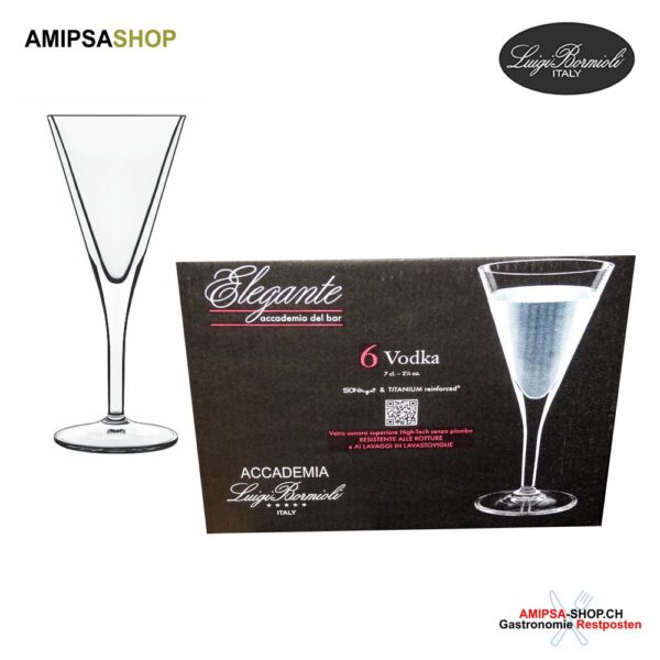 Luigi Bormioli Elegante Vodka Gläser 6er