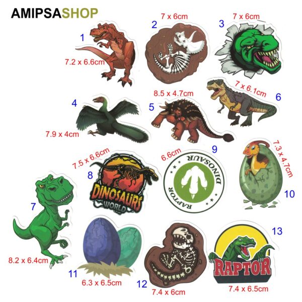 Aufkleber Sticker Dinosaurier – Bild 2