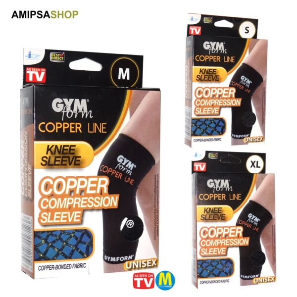 GYMform COPPER LINE Knie Kompressions