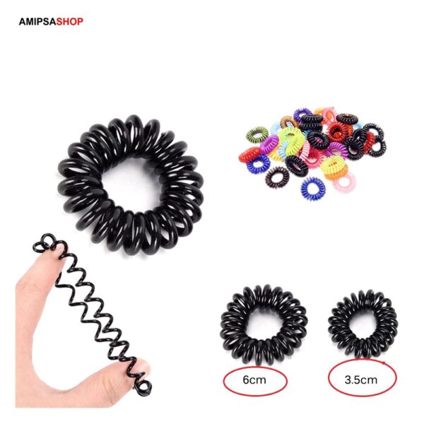 Elastischer Haargummi Spirale