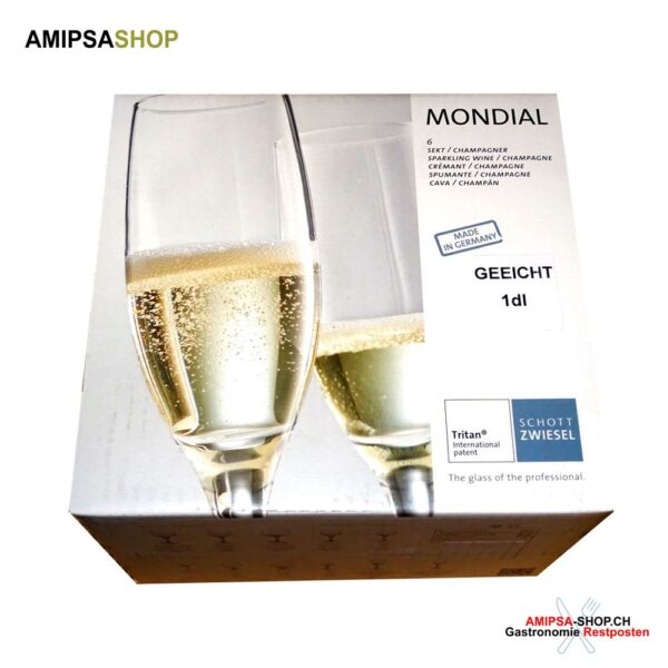 MONDIAL No.7 flute 1dl+ 190 ml gerichte