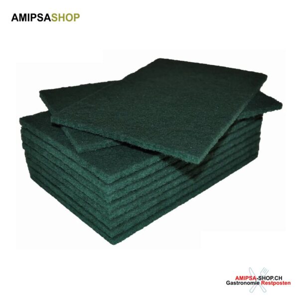 Scheuerpads 15 x 20 x 1 cm Grün 10er-Set