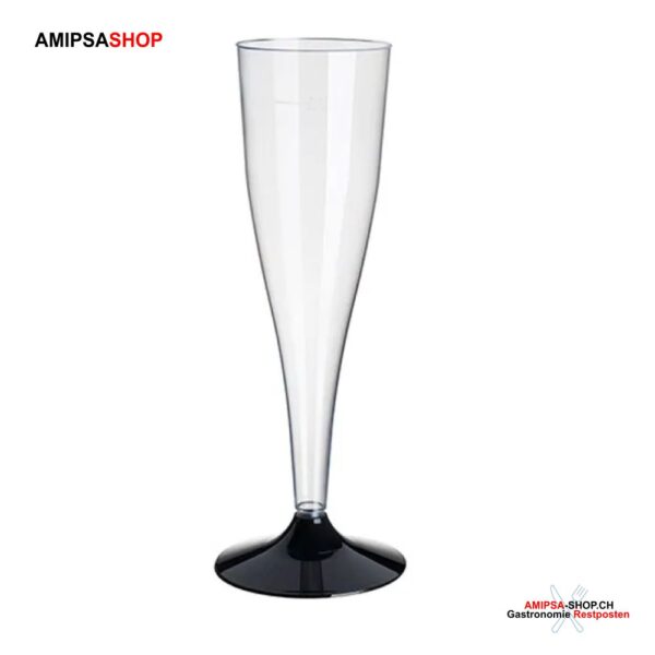 Sektglas Fuss Schwarz 0.1L 500Stück