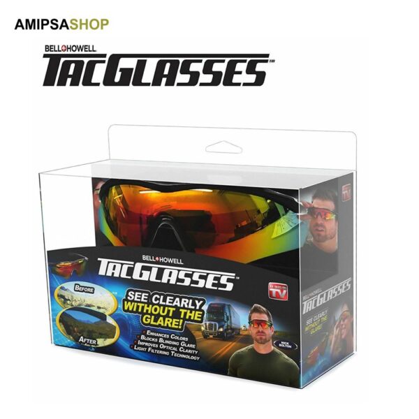Bell + Howell TACGLASSES Polarisierte Sport-Sonnenbrille für Herren-Damen  Unisex  Militärbrille