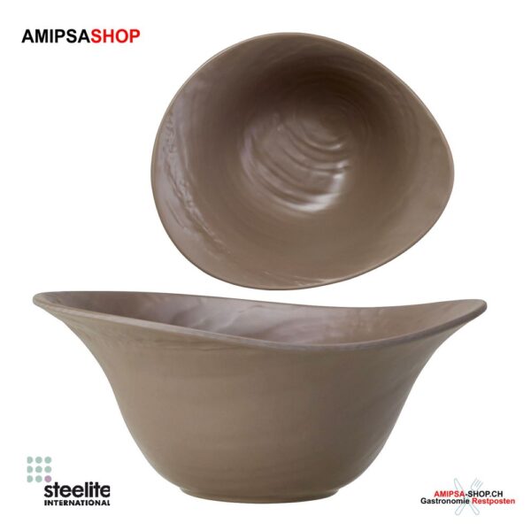 Scape Melamine bowl grau braun 25 cm