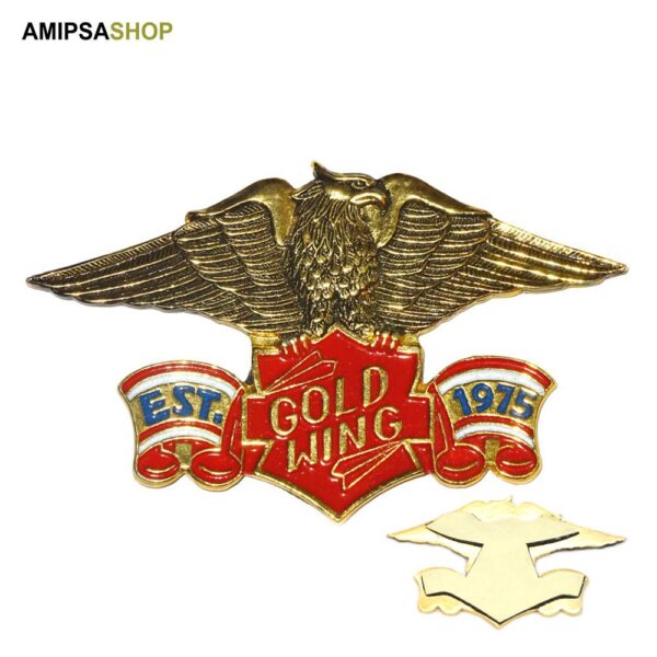 GOLD WING Est 1975 Metall Emblem BADGE