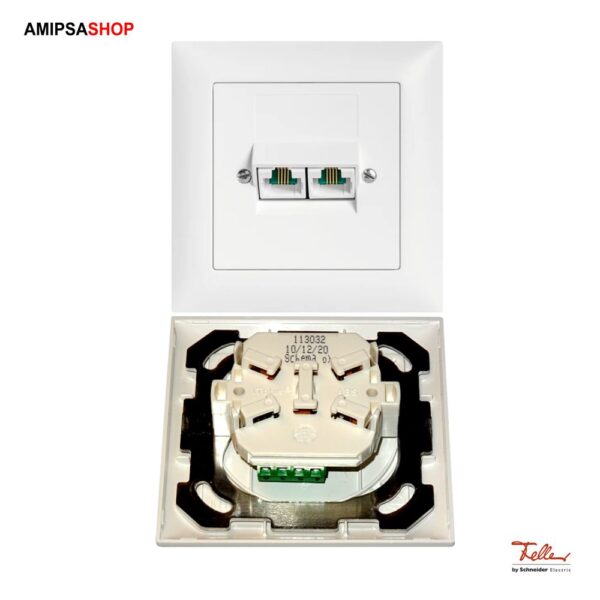 Feller EDIZIO DUE RJ45 Dose ITplus 2-fach