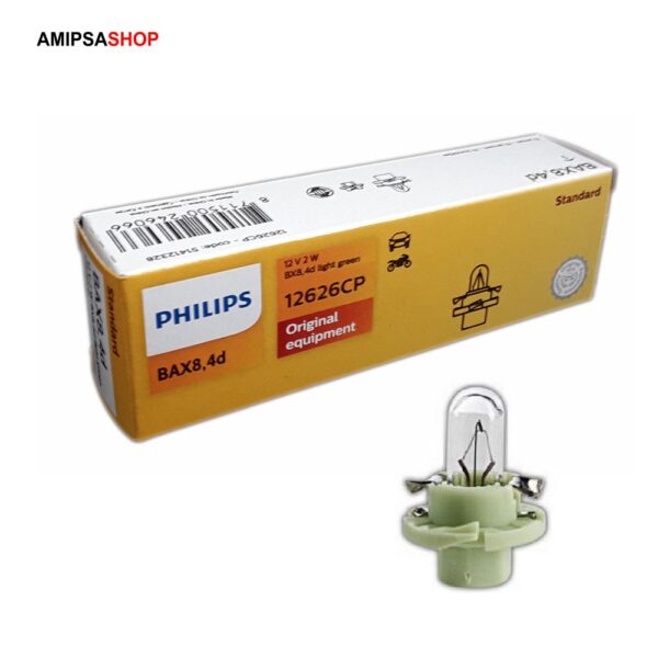 PHILIPS BAX BX8.4D 2W 12V Grün 10 Stück
