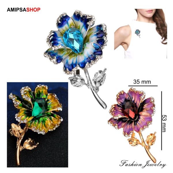 Brosche Blume