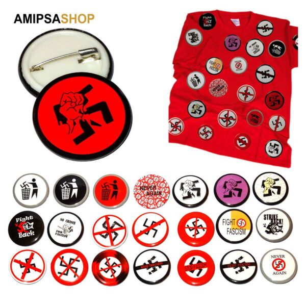 Antifaschismus Buttons
