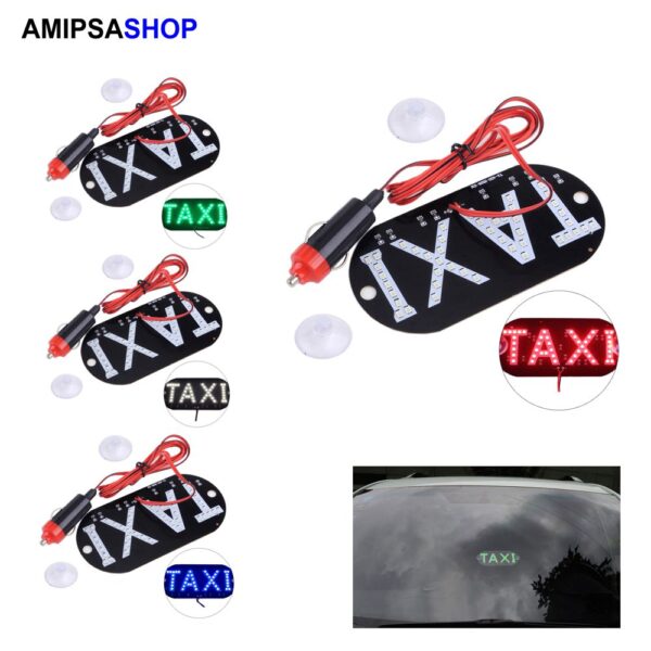 Auto Windschutzscheibe Taxi Zeichen LED