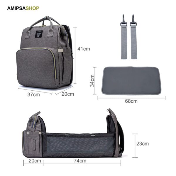 Baby Wickeltasche Bett 4-in-1 Baby Rucksack