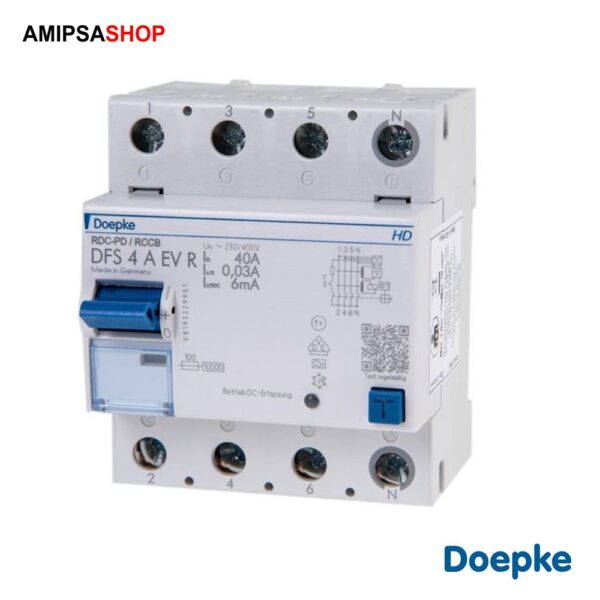 FI Schalter Doepke DFS 4 40A EV 4-polig