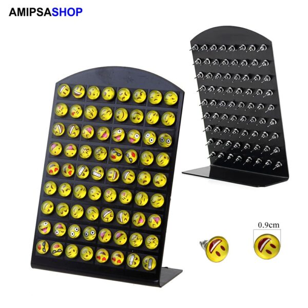 Ohrstecker Emoji Smiley 36 Paar