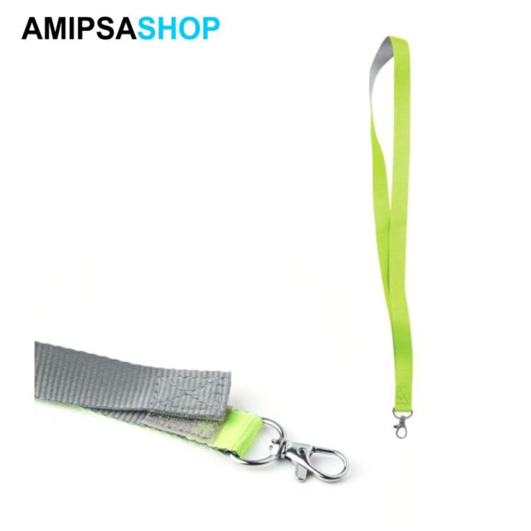 Schlüsselbänd Lanyard Grün-silber