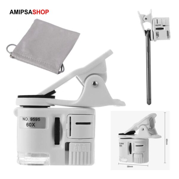 Lupe LED Licht Mini Handy Mikroskop
