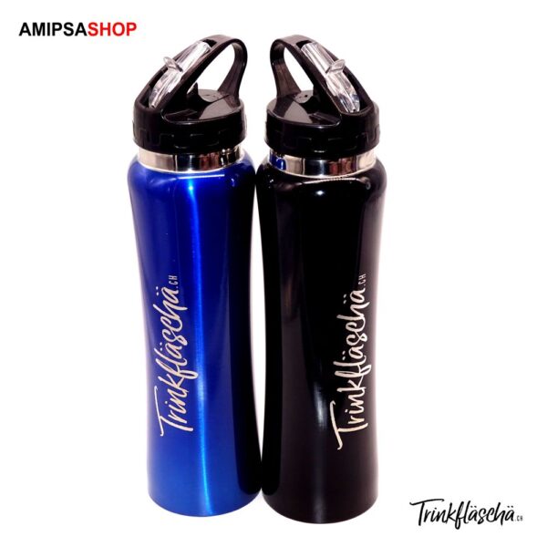 Sportflasche mit ausklappbarem Trinkhalm 750 ml