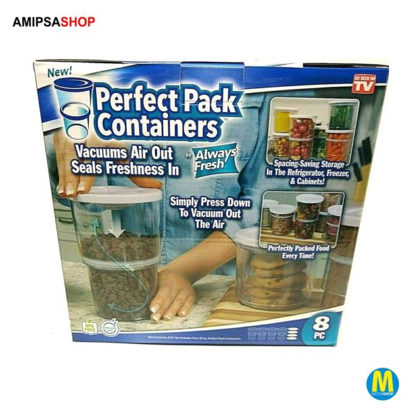 Perfect Pack 8-teiliges Set Aufbewahrungsbehälter Transpa