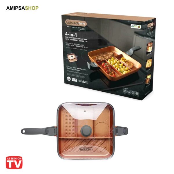 QuadraPan Professional 4-in-1 Multi-Cooking Pan