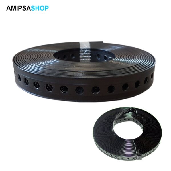 Lochband metall PVC Kunststoffummantelt 3m