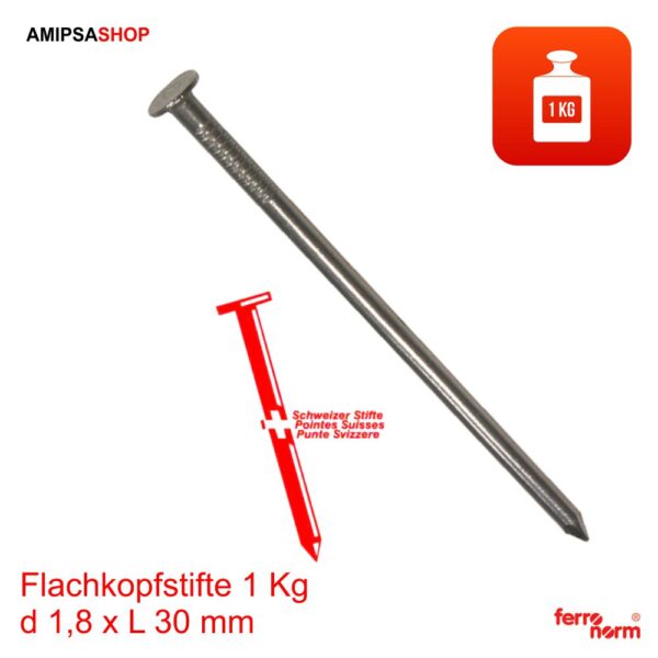 Flachkopfstifte 1 KG