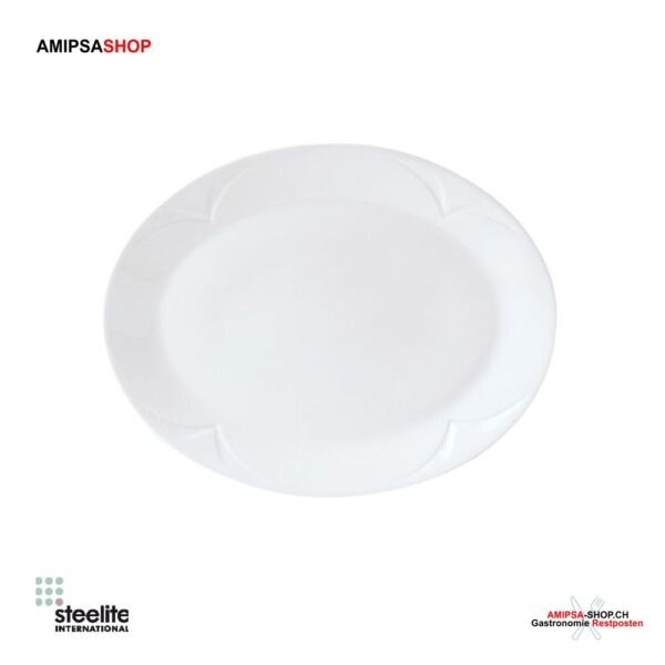 Steelite Bianco Manhattan Oval Dish 20 x 16cm