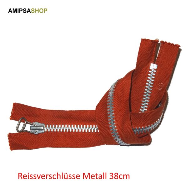 Reissverschlüsse Metall 38cm